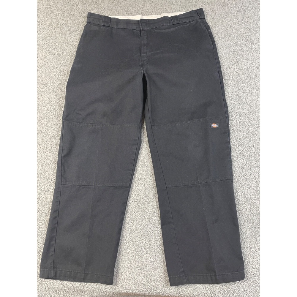 DICKIES Original Fit Mens Pants black Workwear Size 42X32